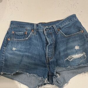 Levi’s Denim Distressed Women Shorts